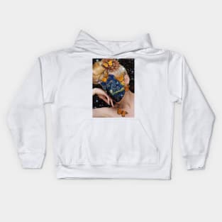 Starring into the Starry Night Kids Hoodie